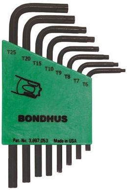 BONDHUS zestaw kluczy imbusów TX 8szt. (T6-T25)