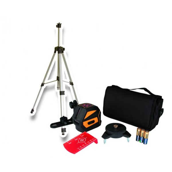 FUKUDA-Lamigo EK-118RP Laser budowlany majsterski 2-liniowy w wyściełanym pokrowcu statyw STL 145M FUKUDA-Lamigo EK-118RP Laser budowlany majsterski 2-liniowy w wyściełanym pokrowcu statyw STL 145M