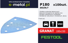Festool papiery ścierne - STF DELTA/7 - P180 GR/100szt.