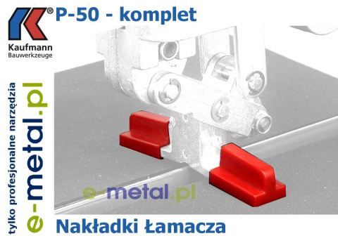 Czerwone nakładki do łamaka Kaufmann P-50 2szt