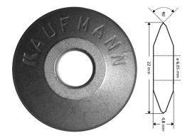 Kółko tnące Kaufmann 22 mm uniwersalne