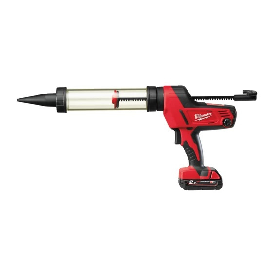 Milwaukee C18PCG/400T-201B pistolet do kleju 1x2,0 Ah przezroczysta tuba 400 ml, torba Milwaukee C18PCG/400T-201B pistolet do kleju 1x2,0 Ah przezroczysta tuba 400 ml, torba