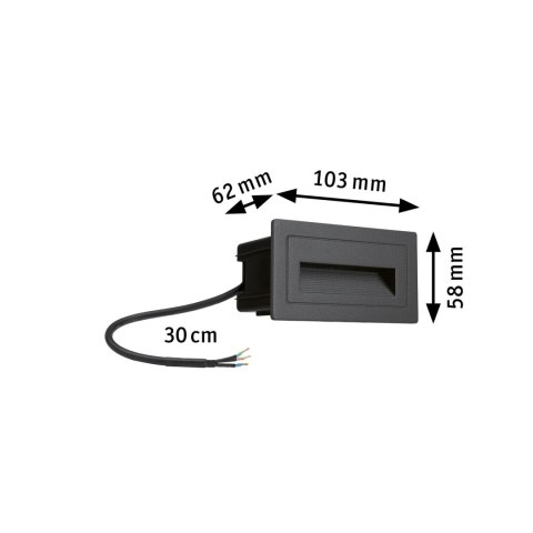 Oprawa elewacyjna LONG 4W 3000K IP44 230V szary / aluminium