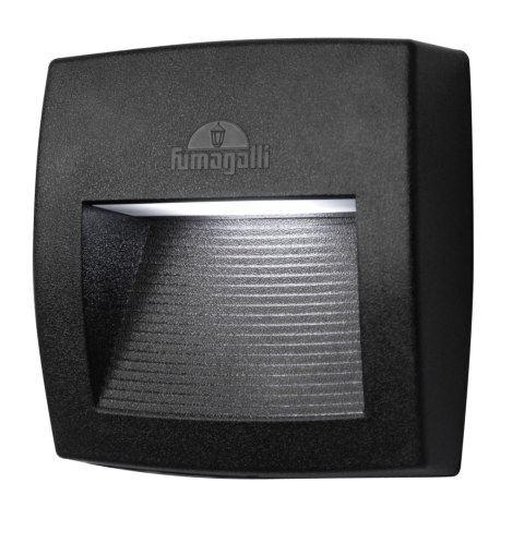 Oprawa elewacyjna LORENZA 150 CLEAR Fumagalli R7S LED CCT 3,5W 150 mm 2700K/4000K/6500K SET IP55 230V czarny / tworzywo sztuczne