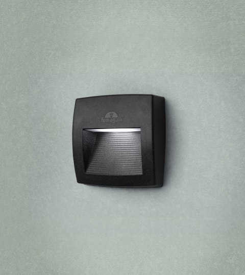 Oprawa elewacyjna LORENZA 150 CLEAR Fumagalli R7S LED CCT 3,5W 150 mm 2700K/4000K/6500K SET IP55 230V czarny / tworzywo sztuczne