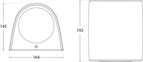 Oprawa elewacyjna MARTA 160-1L FROSTED Fumagalli E27 192 mm IP55 230V czarny / tworzywo sztuczne