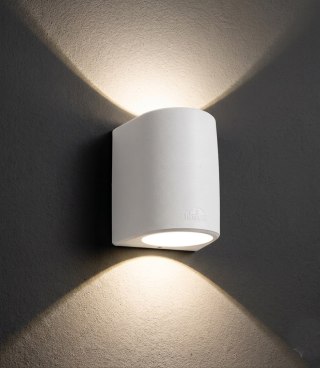 Oprawa elewacyjna MARTA 160-2L FROSTED Fumagalli GX53 LED CCT 2x10W 192 mm 3000K/4000K/6500K SET IP55 góra/dół 230V biały / twor