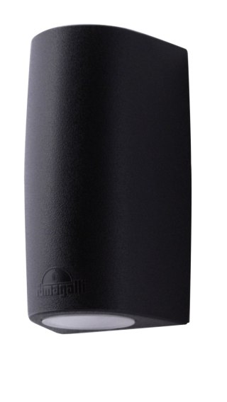 Oprawa elewacyjna MARTA 90-1L FROSTED Fumagalli GU10 LED CCT 4,8W 170 mm 2700K/4000K SET IP55 230V czarny / tworzywo sztuczne