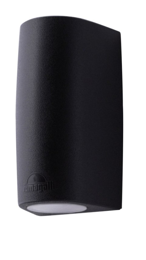 Oprawa elewacyjna MARTA 90-1L FROSTED Fumagalli GU10 LED CCT 4,8W 170 mm 2700K/4000K SET IP55 230V czarny / tworzywo sztuczne