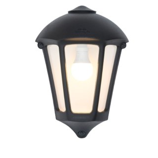 Oprawa elewacyjna kinkiet GIULIO BLACK CLEAR Fumagalli E27 wys.375mm, szer.265A/115 mm IP55 230V czarny / tworzywo sztuczne