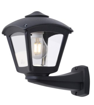 Oprawa elewacyjna kinkiet NARDO/ROBY CLEAR Fumagalli E27 wys.275 mm, szer.260 mm IP55 230V czarny / tworzywo sztuczne