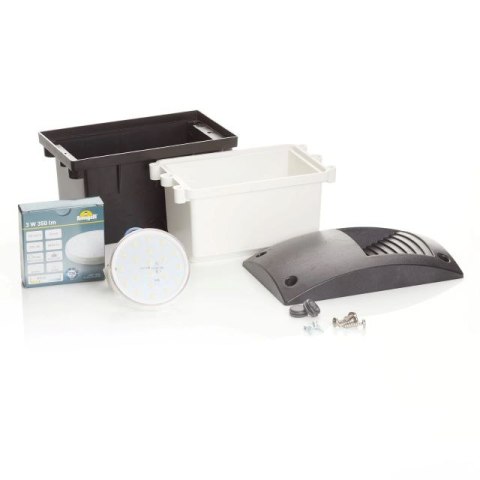 Oprawa elewacyjna podtynkowa LETI 200 VP OPAL Fumagalli GX53 LED CCT 3W 3000K/4000K/6500K SET wys.188 mm, szer.113 mm IP66 230V