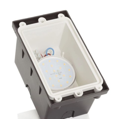 Oprawa elewacyjna podtynkowa LETI 200 VP OPAL Fumagalli GX53 LED CCT 3W 3000K/4000K/6500K SET wys.188 mm, szer.113 mm IP66 230V