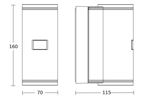 Oprawa elewacyjna z czujnikiem ruchu i zmierzchu L940 S PIR 14.5W 2xGU-10 3000K 1240lm IP44 IK03 230V antracyt / aluminium / two