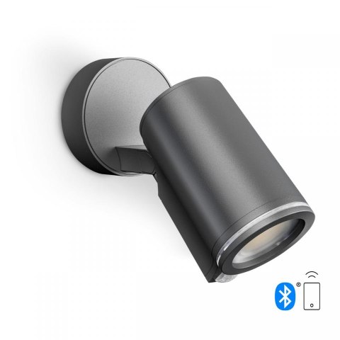 Oprawa elewacyjna z czujnikiem ruchu i zmierzchu SPOT ONE SC PIR Bluetooth Mesh 7,9W 512lm 3000K IP44 IK03 230V antracyt / alum