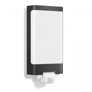 Oprawa elewacyjna z czujnikiem ruchu i zmierzchu Steinel L 240 S PIR 9,3W LED 946lm 3000K IP44 IK07 230V antracyt / stal nierdze