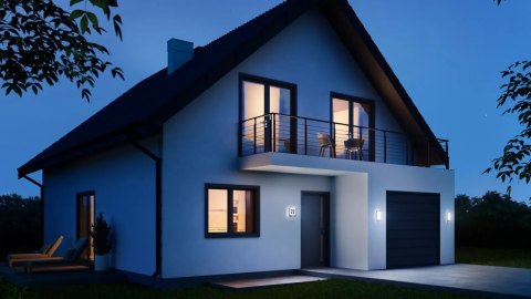 Oprawa elewacyjna z czujnikiem ruchu i zmierzchu Steinel L 240 S PIR 9,3W LED 946lm 3000K IP44 IK07 230V antracyt / stal nierdze