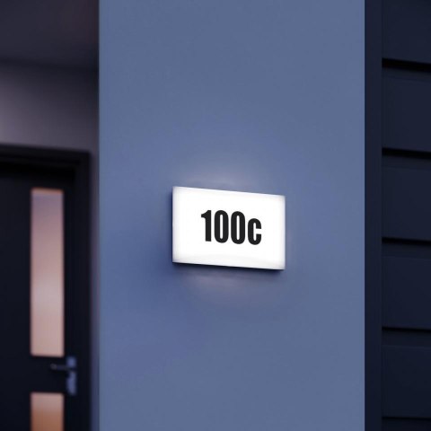 Oprawa elewacyjna z czujnikiem zmierzchu i numerem domu LN1 N LED 4,5W 3000K 440lm IP54 230V