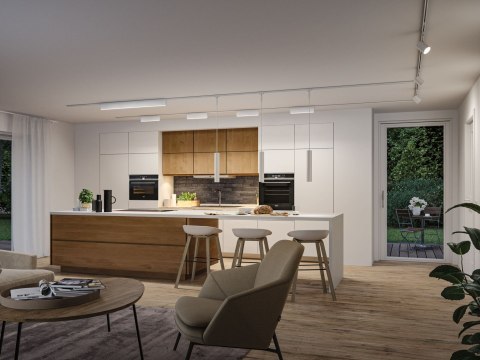 Oprawa na szynoprzewód URail CERIS LED 3-STEP DIM 9,5W 800lm IP20 3000K 230V biały RAL 9003 / aluminium