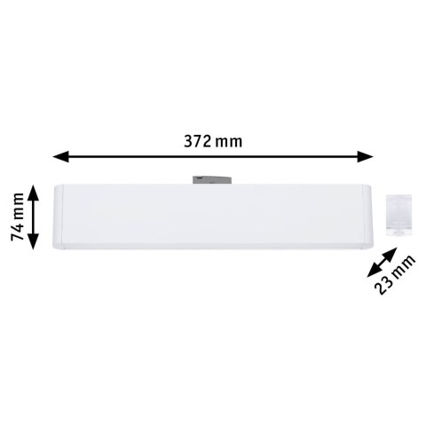 Oprawa na szynoprzewód URail CERIS LED 3-STEP DIM 9,5W 800lm IP20 3000K 230V biały RAL 9003 / aluminium