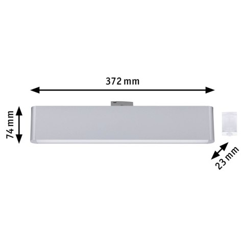Oprawa na szynoprzewód URail CERIS LED 3-STEP DIM 9,5W 800lm IP20 3000K 230V chrom matowy / aluminium