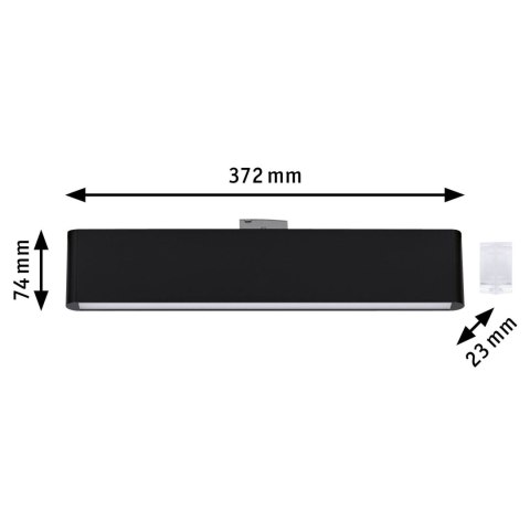 Oprawa na szynoprzewód URail CERIS LED 3-STEP DIM 9,5W 800lm IP20 3000K 230V czarny matowy / aluminium