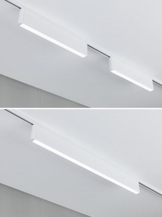 Oprawa na szynoprzewód URail CERIS LED 3-STEP DIM 9,5W 850lm IP20 4000K 230V biały RAL 9003 / aluminium