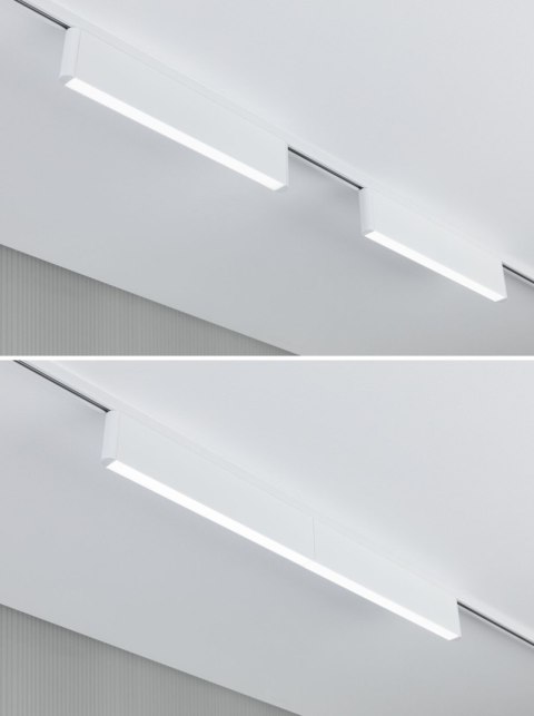 Oprawa na szynoprzewód URail CERIS LED 3-STEP DIM 9,5W 850lm IP20 4000K 230V biały RAL 9003 / aluminium