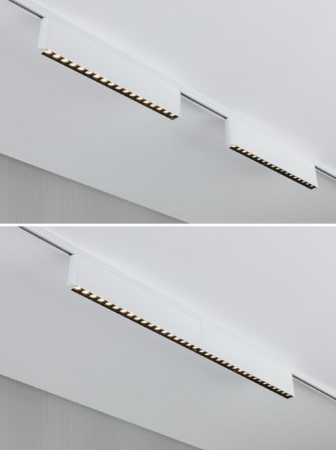 Oprawa na szynoprzewód URail ZELOS LED 3-STEP DIM 10W 1050lm IP20 3000K 230V biały RAL 9003 / aluminium
