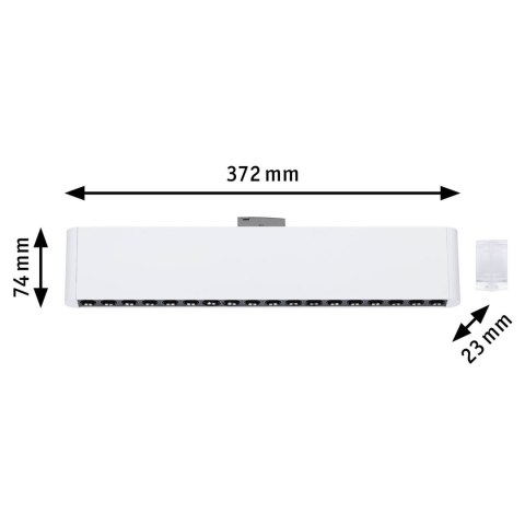 Oprawa na szynoprzewód URail ZELOS LED 3-STEP DIM 10W 1050lm IP20 3000K 230V biały RAL 9003 / aluminium