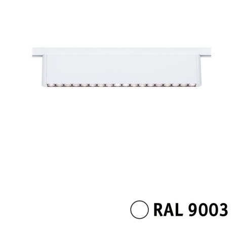 Oprawa na szynoprzewód URail ZELOS LED 3-STEP DIM 10W 1100lm IP20 4000K 230V biały RAL 9003 / aluminium