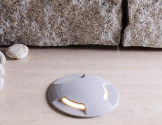 Oprawa najazdowa CECI 120 3L GREY FROSTED Fumagalli GX53 LED CCT 3W średnica 120 mm 3000K/4000K/6500K IP67 szary / tworzywo sztu