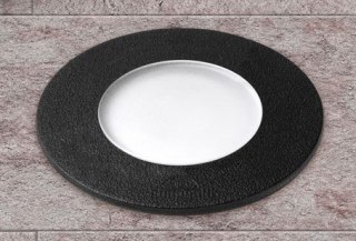 Oprawa najazdowa CECI 90 FROSTED Fumagalli GU10 LED CCT CCT 4,8W średnica 92 mm 2700K/4000K SET IP67 230V czarny / tworzywo sztu