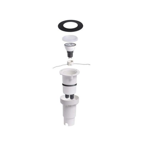 Oprawa najazdowa CECI 90 FROSTED Fumagalli GU10 LED CCT CCT 4,8W średnica 92 mm 2700K/4000K SET IP67 szary / tworzywo sztuczne