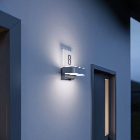Oprawa numeryczna elewacyjna z czujnikiem ruchu i zmierzchu Steinel L 820 SC LED iHF Bluetooth Mesh Connect 9,8W 3000K 679lm IP4