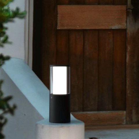 Oprawa ogrodowa CARLO CLEAR Fumagalli GU10 LED CCT 4,8W 250 mm 2700K/4000K/6500K SET IP55 230V czarny / tworzywo sztuczne
