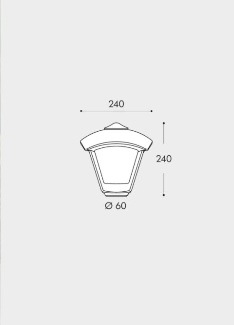 Oprawa ogrodowa DINO NARDO/DARIO 2L BLACK CLEAR Fumagalli E27 A60 wys.1960 mm, szer.630 mm IP55 230V czarny / tworzywo sztuczne