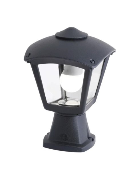 Oprawa ogrodowa DISMA/ROBY CLEAR E27 wys.290 mm, szer.200 mm IP55 czarna