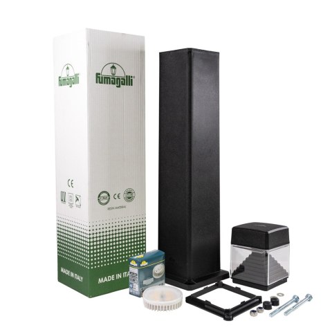 Oprawa ogrodowa ESTER 800 CLEAR Fumagalli GX53 LED CCT 10W 3000K/4000K/6500K SET 800 mm IP55 230V czarny / tworzywo sztuczne