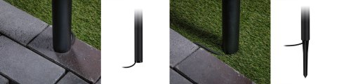 Oprawa ogrodowa FLAREA LED 400mm 3W 280lm 3000K IP65 230V czarny /aluminium