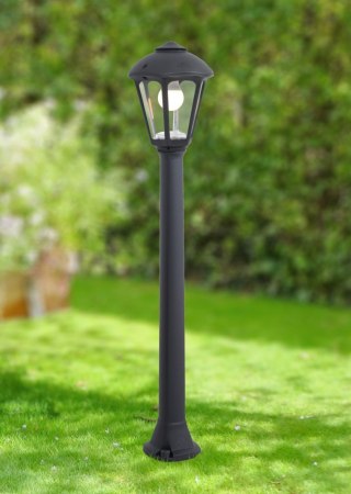 Oprawa ogrodowa GIAFFA/GIAMPY CLEAR Fumagalli E27 wys.1000 mm, szer.210 mm IP55 230V czarny / tworzywo sztuczne