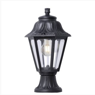Oprawa ogrodowa MIKROLOT/ANNA CLEAR E27 wys.385 mm, szer.220 mm IP55 czarna / tworzywo sztuczne