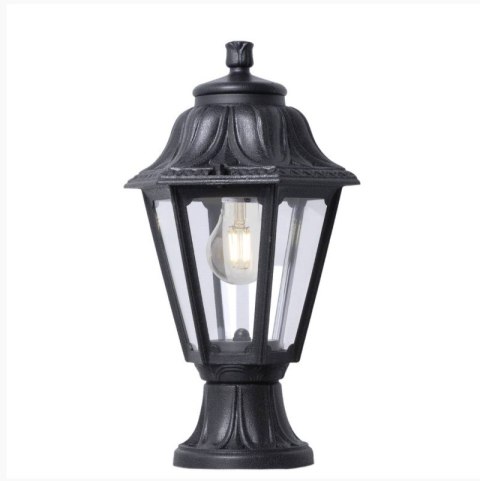 Oprawa ogrodowa MIKROLOT/ANNA CLEAR E27 wys.385 mm, szer.220 mm IP55 czarna / tworzywo sztuczne