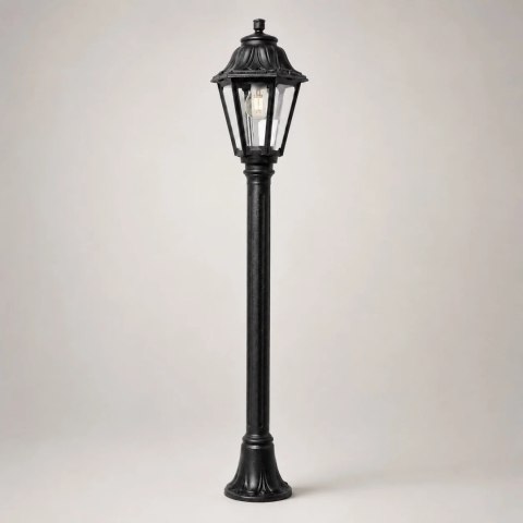 Oprawa ogrodowa MIZAR/ANNA CLEAR Fumagalli E27 wys.1100 mm, szer.220 mm IP55 230V czarny / tworzywo sztuczne