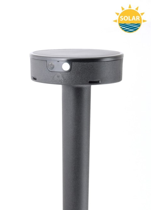 Oprawa ogrodowa Solar FIORINA Fumagalli Moduł LED z czujnikiem ruchu PIR 4000K 280lm 560 mm IP 55 czarny / tworzywo sztuczne