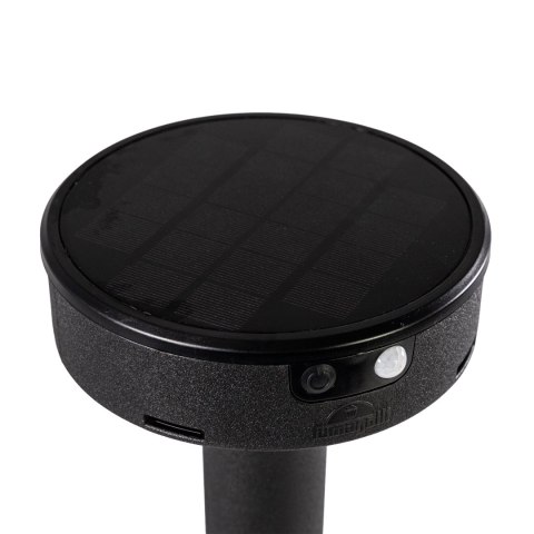 Oprawa ogrodowa Solar FIORINA Fumagalli Moduł LED z czujnikiem ruchu PIR 4000K 280lm 560 mm IP 55 czarny / tworzywo sztuczne