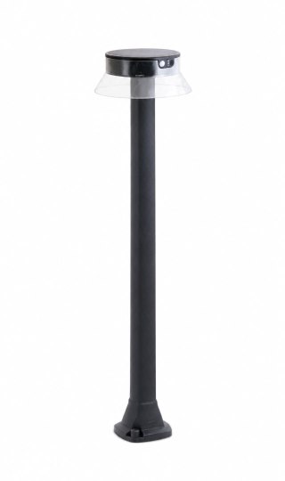 Oprawa ogrodowa Solar JOSEPHA Fumagalli Moduł LED z czujnikiem ruchu PIR 4K 280lm CLEAR REFL 800 mm IP 55 czarny / tworzywo sztu