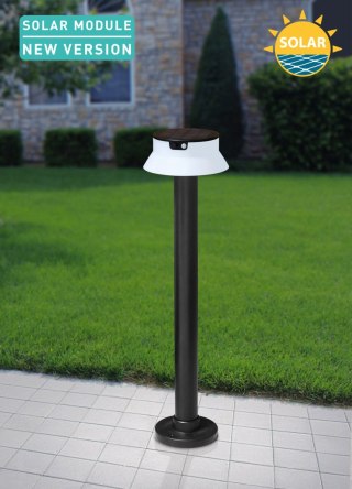 Oprawa ogrodowa Solar SANTINA 800 Fumagalli Moduł LED z czujnikiem ruchu PIR 4000K 280lm IP55 czarny / opal / tworzywo sztuczne