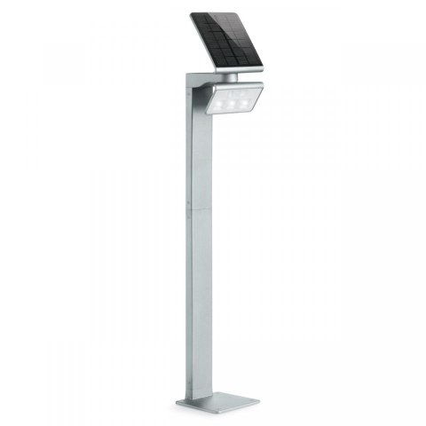Oprawa ogrodowa solarna z czujnikiem ruchu i zmierzchu STEINEL Xsolar GL-S PIR 1,2,W 150lm 3000K IP44 IK03 srebrna / aluminium
