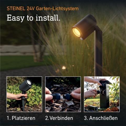 Oprawa ogrodowa wbijana SPOT WAY GARDEN C LED bez czujnika 7,84W 363lm 1800-4000K RGBWW IP65 IK03 24V antracyt / aluminium